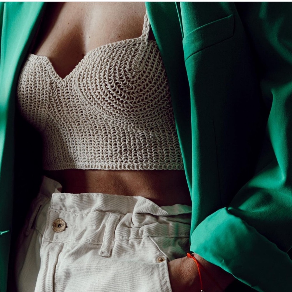 H&M Crochet Crop Top